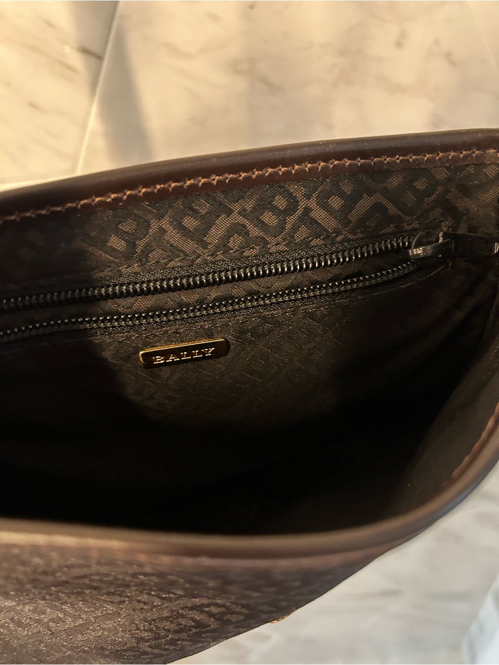 Bally Crossbody Bag with Gold Hardware - Picture 4 of 5